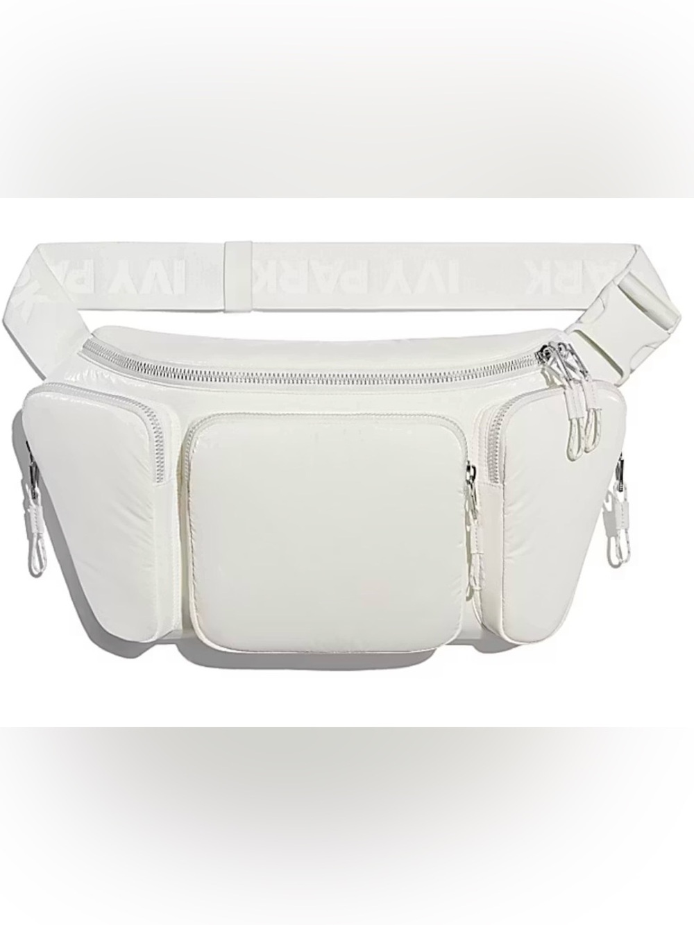 Adidas x Ivy Park White/Cream Oversized Waist Bag NEW